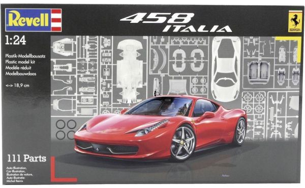 REV07141 - FERRARI 458 Italia maquette à monter et à peindre - 1