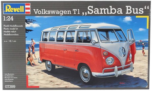 REV07399 - VOLKSWAGEN T1 Samba Bus maquette à monter et à peindre - 1