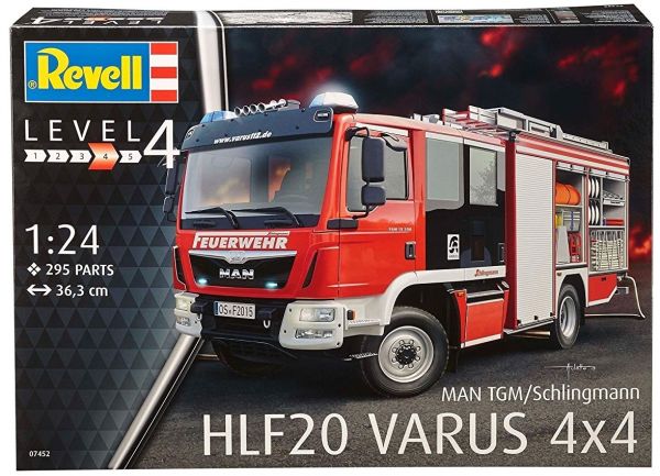 REV07452 - MAN TGM Schlingmann HLF 20 Varus 4x4 pompier maquette à monter et à peindre - 1