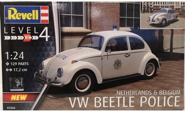 REV07666 - VOLKSWAGEN Beetle police de Belgique ou des Pays-Bas maquette à monter et à peindre - 1