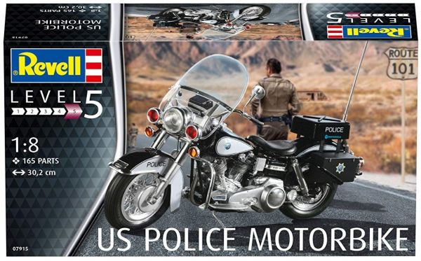 REV07915 - Moto de l' US Police maquette à monter et à peindre - 1