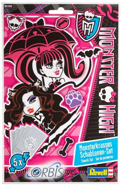 REV30208 - Set de 5 pochoirs MONSTER HIGH - 1