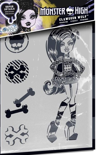 REV30219 - Pochoir MONSTER HIGH - Clawdeen Wolf - 1