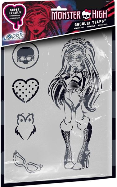 REV30221 - Pochoir MONSTER HIGH - Ghoula Yelps - 1