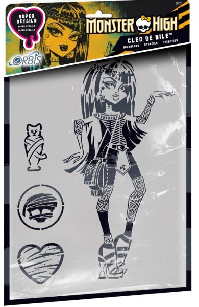 REV30222 - Pochoir MONSTER HIGH - Cléo de Nile - 1