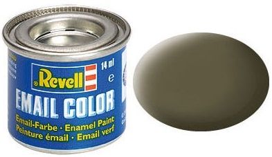 REV32146 - Peinture émail vert olive OTAN mat 14ml - 1