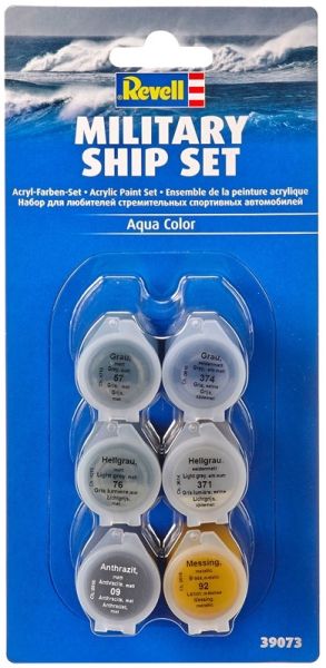 REV39073 - Peinture acrylique Military Ship Set 6 couleurs pot de 5ml - 1