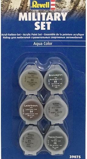 REV39075 - Peinture acrylique Military Set 6 couleurs pot de 5ml - 1