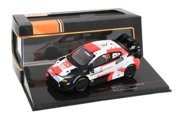 1:43 IXO Toyota Yaris Gr Rally1 #33 - Rallye Estland 2022, Pilotes Evans/Martin