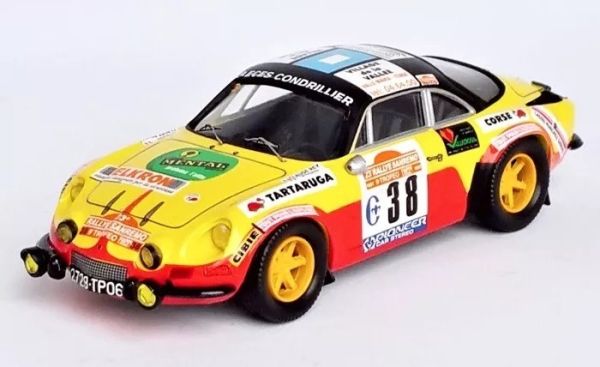 TRORRIT12 - RENAULT-ALPINE A110 #38 Rallye de SanRemo 1981 C.REY / STRUYF - Limitée à 150ex. - 1
