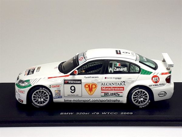 Miniature BMW 320 i #9 WTCC 2009 A.ZANARDI SPARKS SPAS2504