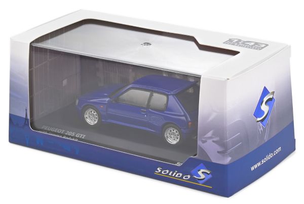 Peugeot 205 Dimma blue métallique 1989 1/43 SOLIDO