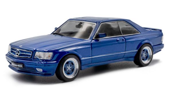 SOL4310907 - MERCEDES-BENZ 560 SEC AMG Widebody 1990 bleu linarite nacré - 1