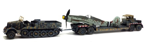 SOL7200201 - FAMO SD.KFZ. 9 avec remorque AH116, Fuselage MESSERSCHMITT BF109 - ALLEMAGNE 1945 - 1