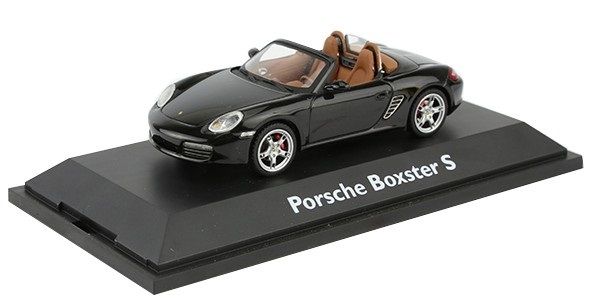 SCH04711 - PORSCHE Boxster S cabriolet ouvert noir - 1