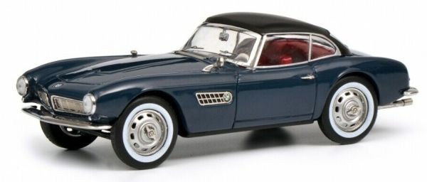 SCH2185 - BMW 507 bleue/grise avec hardtop fermé limitée à 500 exemplaires - 1