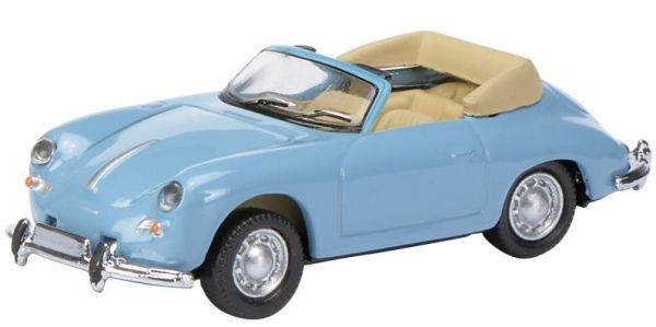 SCH26278 - PORSCHE 356 cabriolet bleu - 1