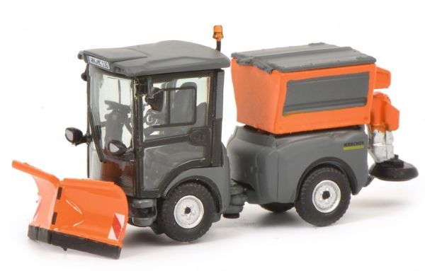 SCH26289 - Déneigeuse urbaine articulée KARCHER MC 130 orange et grise - 1