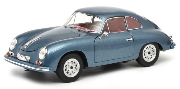 SCH312 - PORSCHE 356A Carrera coupé bleue métallisée Edition 70 ans PORSCHE limitée à 777 exemplaires - 1