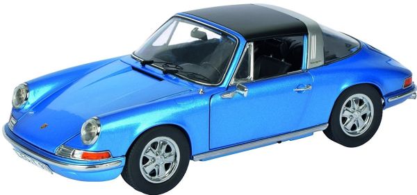SCH354 - PORSCHE 911 S Targa 1973 cabriolet bleu métal - 1