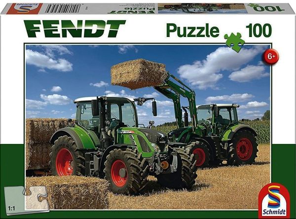 SCM56256 - Puzzle 100 Pièces FENDT 724 Vario et 716 Vario avec chargeur - 36cm x 24 cm - 1