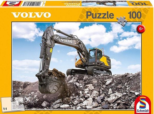 SCM56286 - Puzzle - 100 Pièces - Pelle EC380E VOLVO - 36 cm x 24 cm - 1