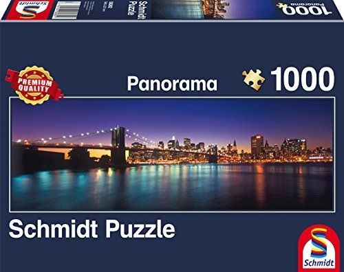 SCM58282 - Puzzle Panorama - 1000 Pièces - Les lumières de New York - 94 x 32 cm - 1