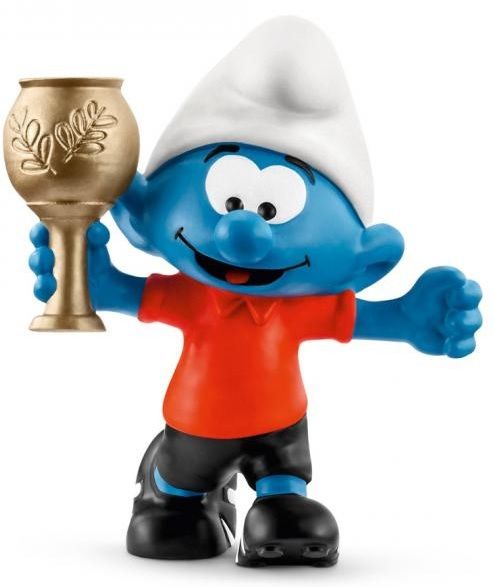 SHL20807 - Schtroumpf footballeur avec trophée - 1