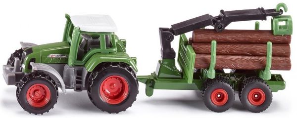 SIK1645 - FENDT 926 Vario avec remorque forestière et 6 rondins de bois - 1