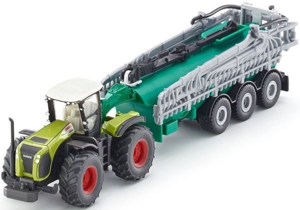 SIK1827 - CLAAS XERION 5000 Avec tonne SAMSON 3 Essieux Ech:1/87 - 1