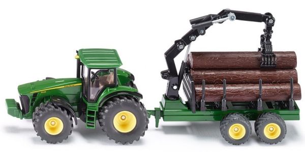 SIK1954 - JOHN DEERE 8430 avec remorque forestiére Ech:1/50 - 1