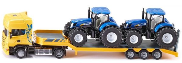SIK1984 - SCANIA 4x2 avec porte engins 3 essieux et 2 NEW HOLLAND T7070 - 1