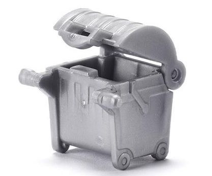 SIK9568 - Petite poubelle L.1,7 cm x l.1,5 cm x H.2 cm - 1