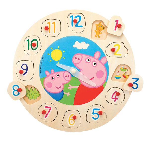SIM100007216009 - Horloge puzzle PEPPA PIG - 1