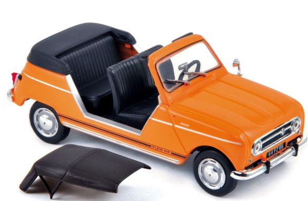NOREV510044 - RENAULT 4L plein air orange 1968 cabriolet - 1