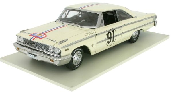 SUN1473 - FORD Galaxie 500 hard top #91 Gredefour / Foulgoc rallye tour de france 1963 - 1