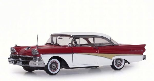 SUN5274 - FORD Fairlane 500 Hard Top 1958 rouge et blanche - 1