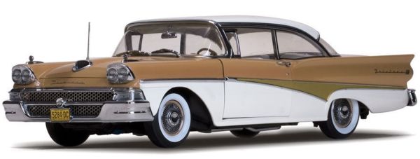 SUN5284 - FORD Fairlane 500 Hard Top 1958 blanc beige - 1