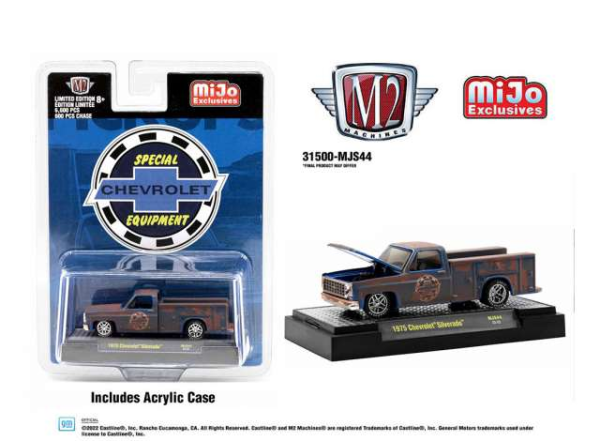 M2M-31500MJS44 - CHEVROLET Silverado 1975 bleu - 1