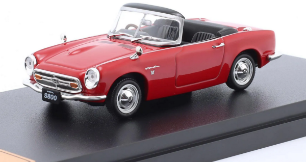 Miniature HONDA S800 1966 rouge HACHETTE COLLECTION MAGJPS800