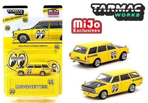 T64G-026-ME2 - DATSUN Bluebird 510 wagon Mooneyes jaune et noir - 1