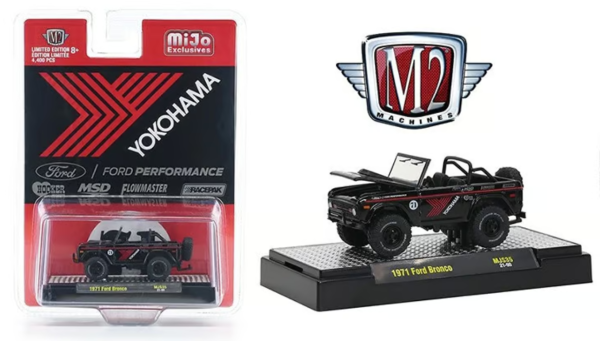 M2M-31500MJS35 - FORD Bronco Yokohama 1971 noir et rouge - 1