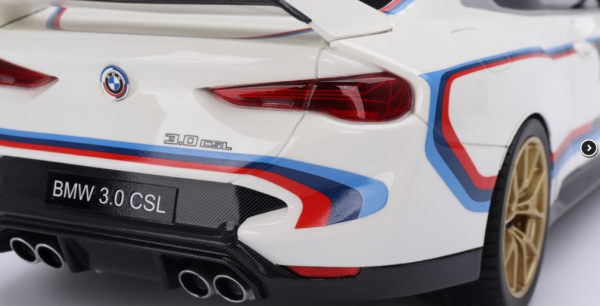 Miniature BMW M4 3.0 CSL 2023 blanc TOP SPEED TS0495 | Collect World