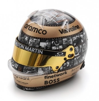 SPA5HF176 - Casque - Fernando ALONSO - ASTON MARTIN Aramco F1 Team - GP Mexique 2024 - 1