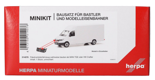 HER014076 - MAN TGE ou VOLKSWAGEN Crafter selon calandre à assembler - 1