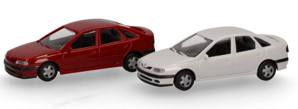 HER014113 - RENAULT Laguna rouge et blanc - 2 pièces à assembler - 1