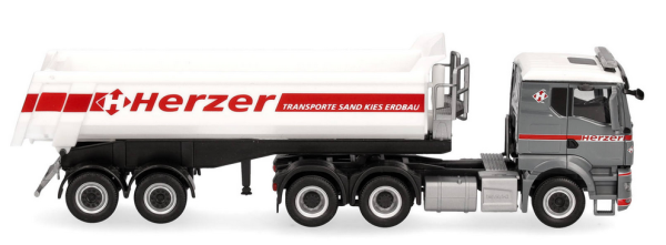 HER319164 - MAN TGS TN 6x4 avec benne 2 essieux HERZER - 1