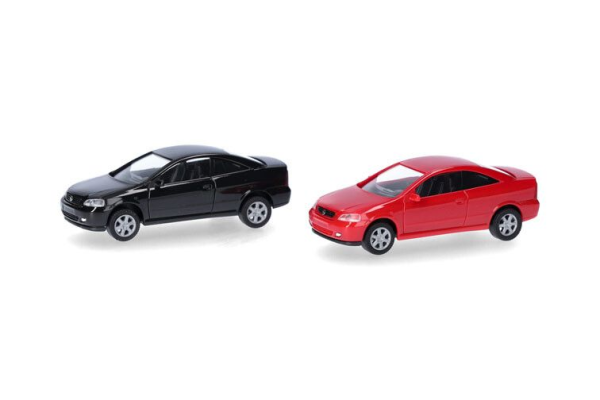 HER014106 - OPEL Coupe noir et rouge - 2 pièces à assembler - 1