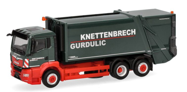 HER319379 - MAN TGS NN 6x4 camion poubelle KNETTENBRECH GURDULIC - 1