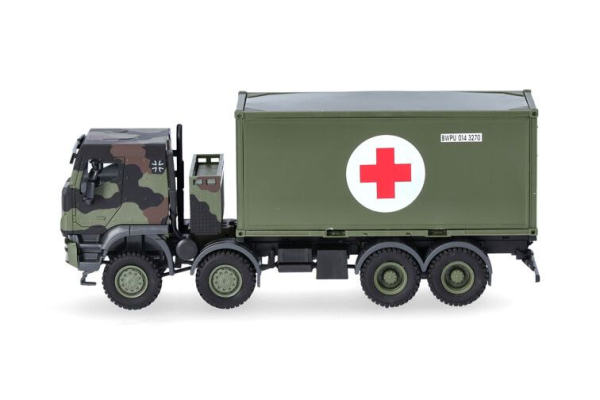 HER747219 - IVECO Trakker 8x8 avec container 20 pieds BUNDESWEHR - CROIX ROUGE - 1
